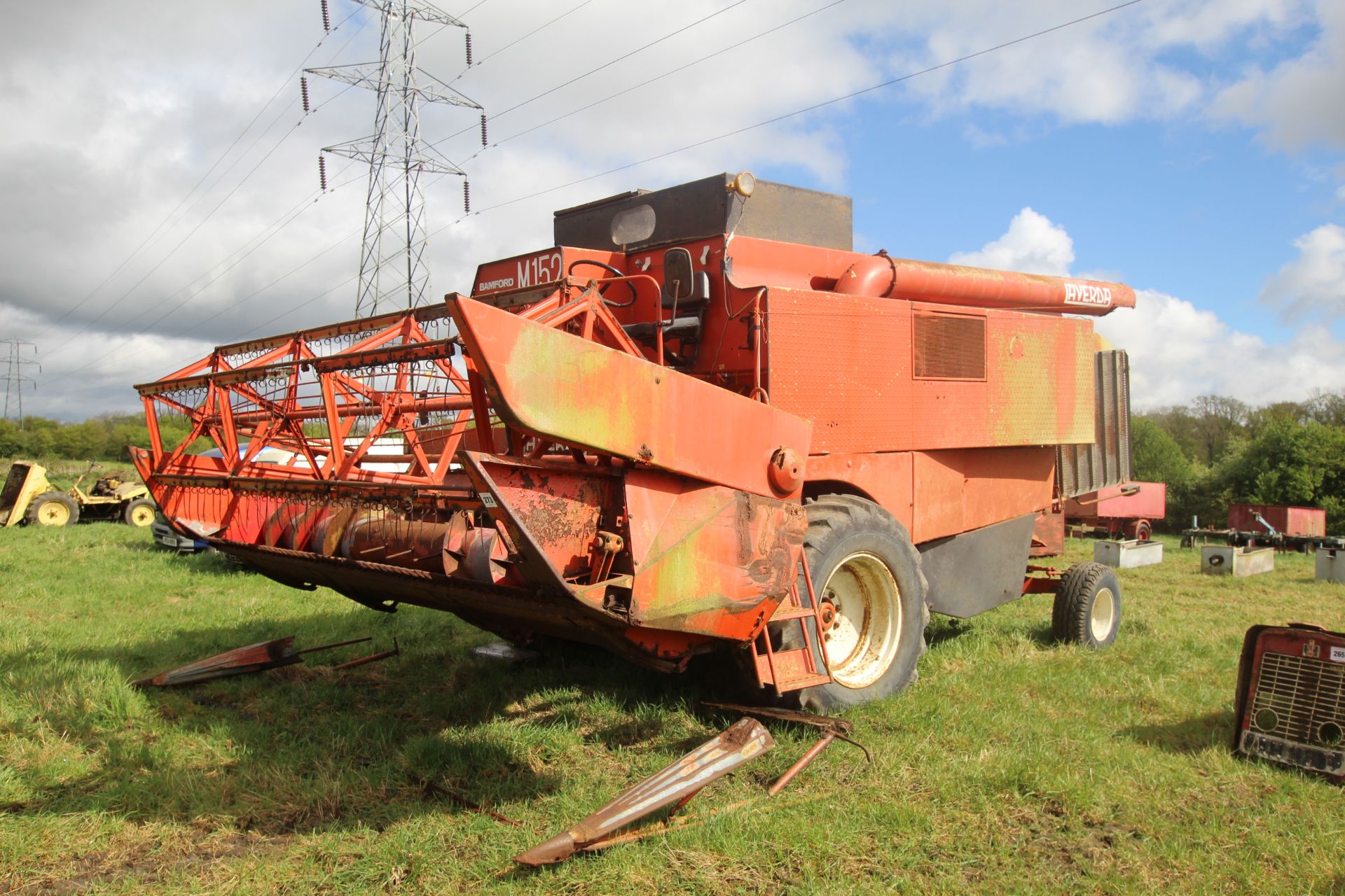 Laverda M152 combine harvester. Registration DFW 270T. Date of first registration 21/08/1979. 2,