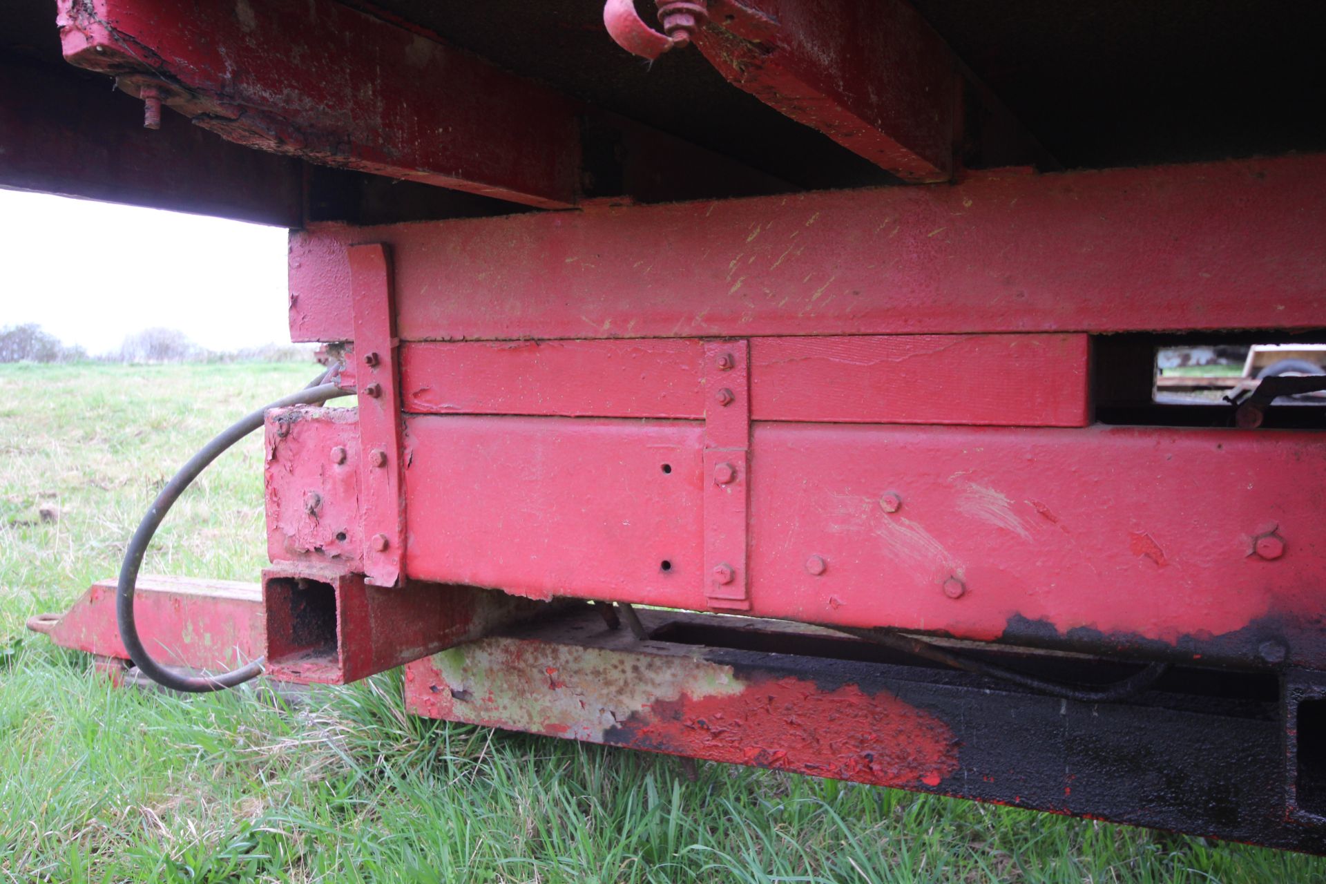 10T single axle lorry conversion tipping trailer. With twin wheels and steel body. Ex-Leyland - Image 17 of 51