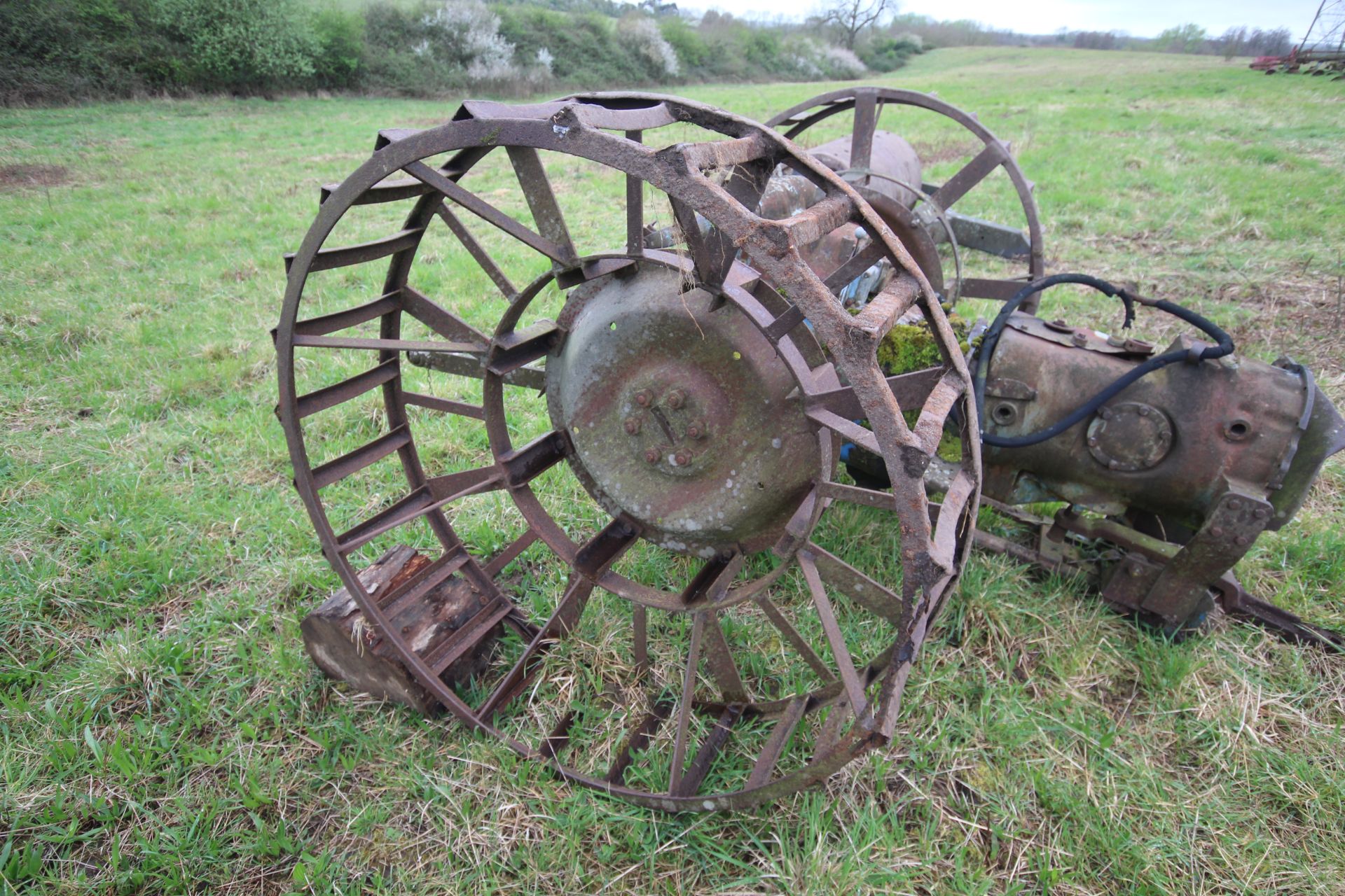 Farm made tool carrier for crawler. Based on Fordson Major backend. - Image 11 of 31