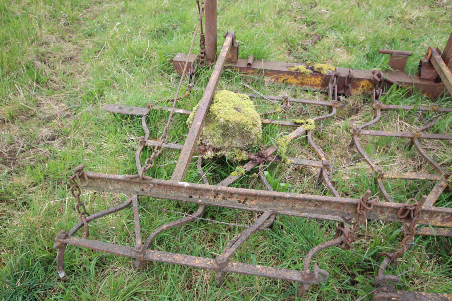 Farm made set of seed harrows. - Image 6 of 8