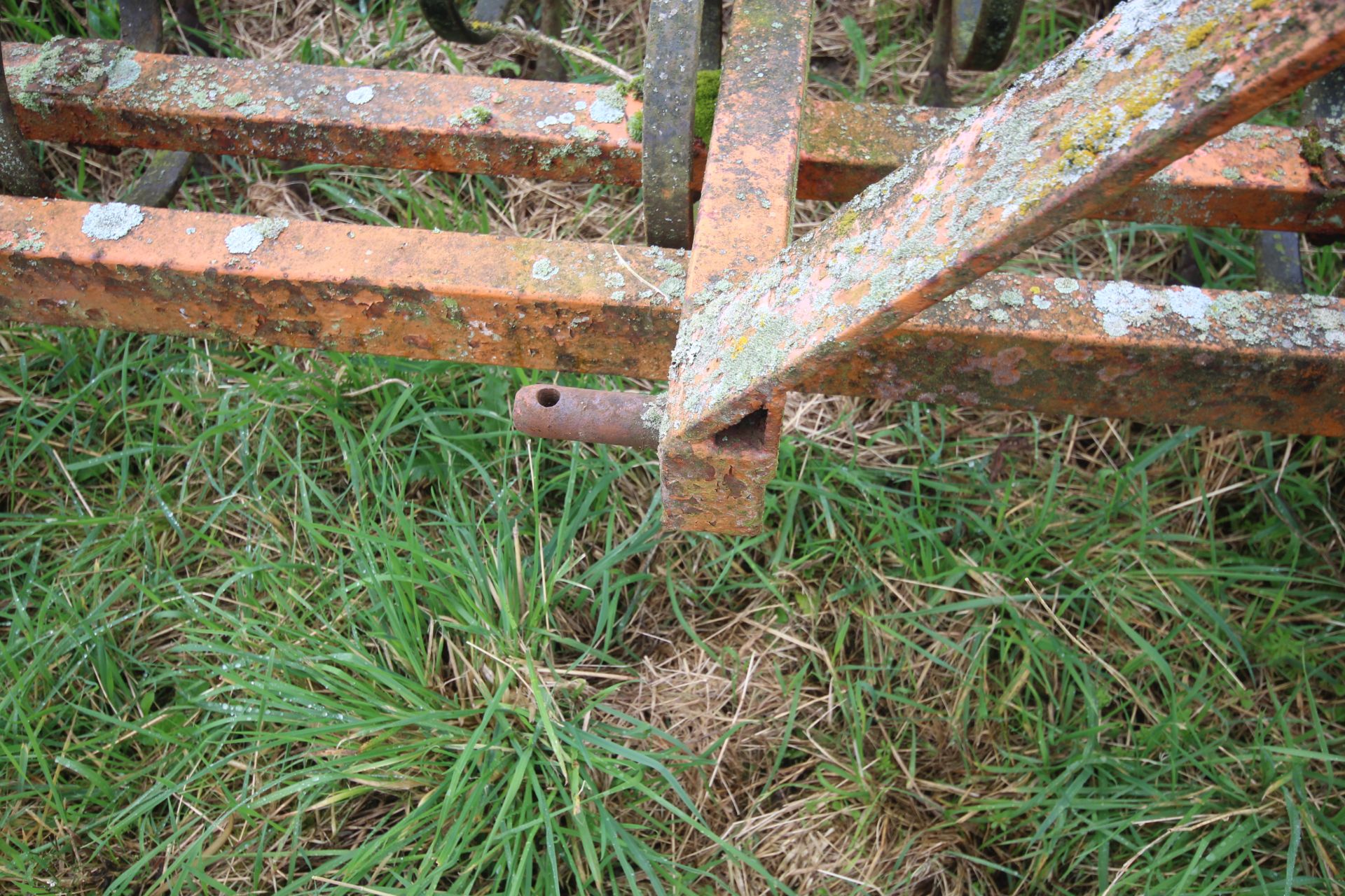 Blench 10ft mounted combination harrow. Comprising two rows spring tines, four rows Dutch harrow - Image 8 of 16