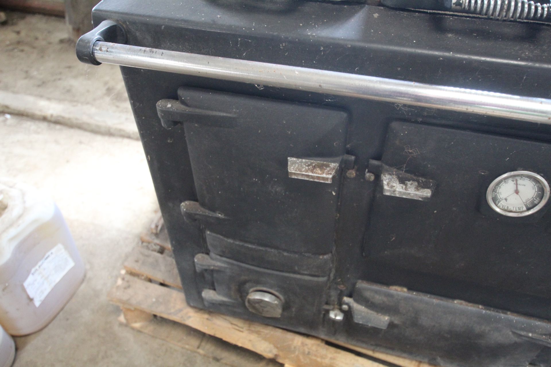 Solid fuel Rayburn and various flue parts. - Image 2 of 9