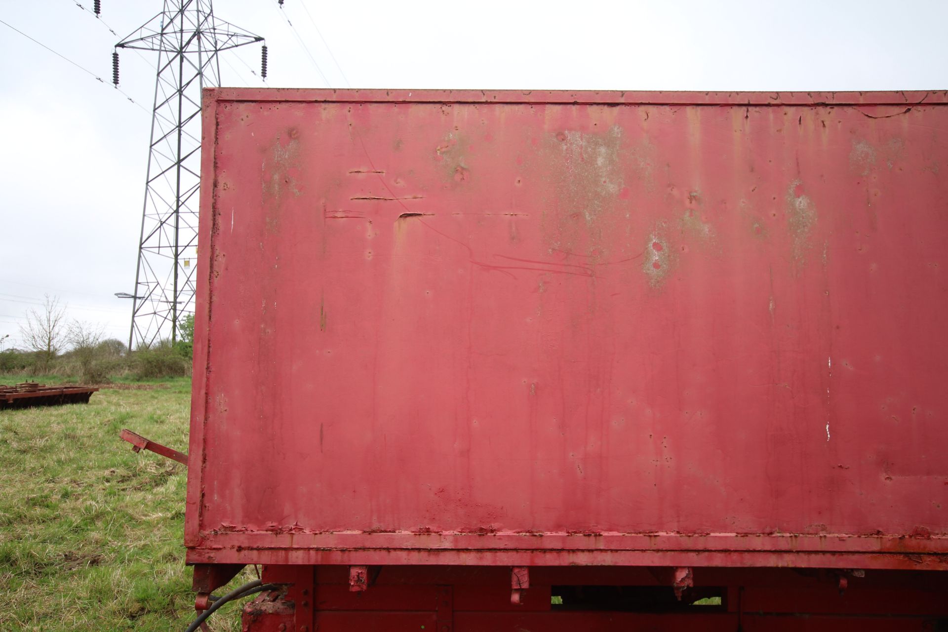 10T single axle lorry conversion tipping trailer. With twin wheels and steel body. Ex-Leyland - Image 14 of 51