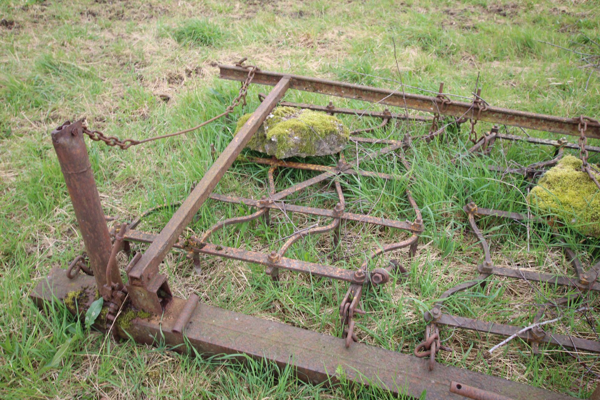 Farm made set of seed harrows. - Image 3 of 8