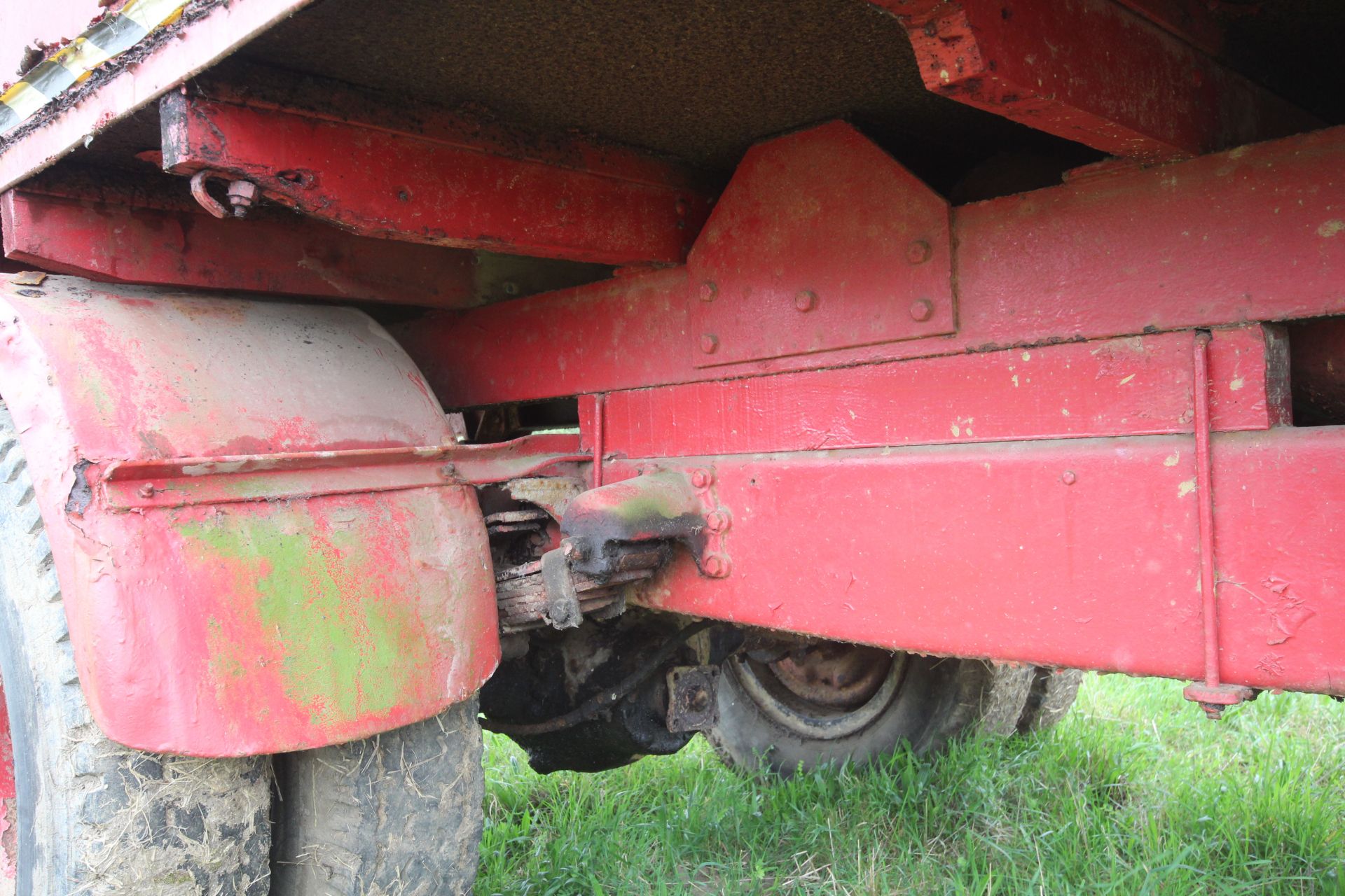 10T single axle lorry conversion tipping trailer. With twin wheels and steel body. Ex-Leyland - Image 42 of 51