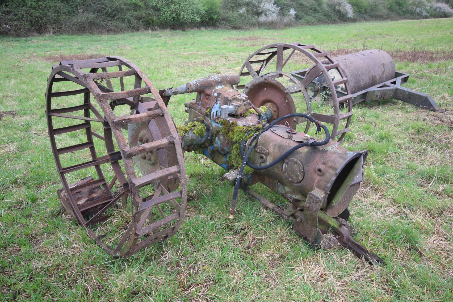 Farm made tool carrier for crawler. Based on Fordson Major backend.