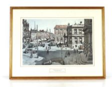 Leonard Russell Squirrell, framed coloured print "Our Town, 1933"