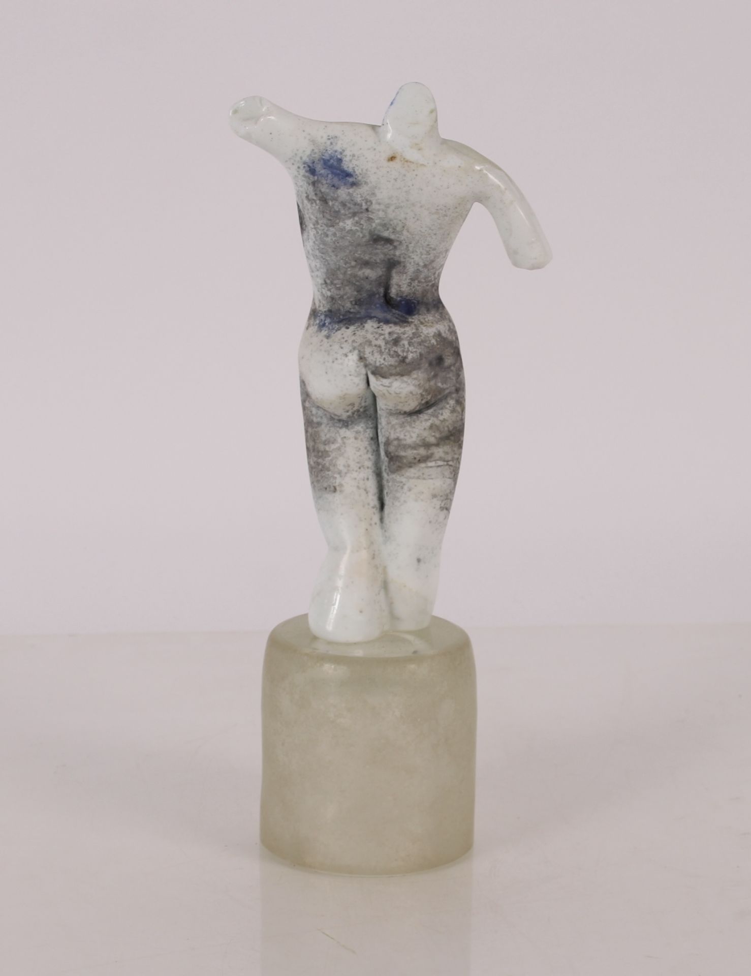 A Murano Scavo glass nude sculpture, signed Rossi, 33cm high - Image 2 of 3