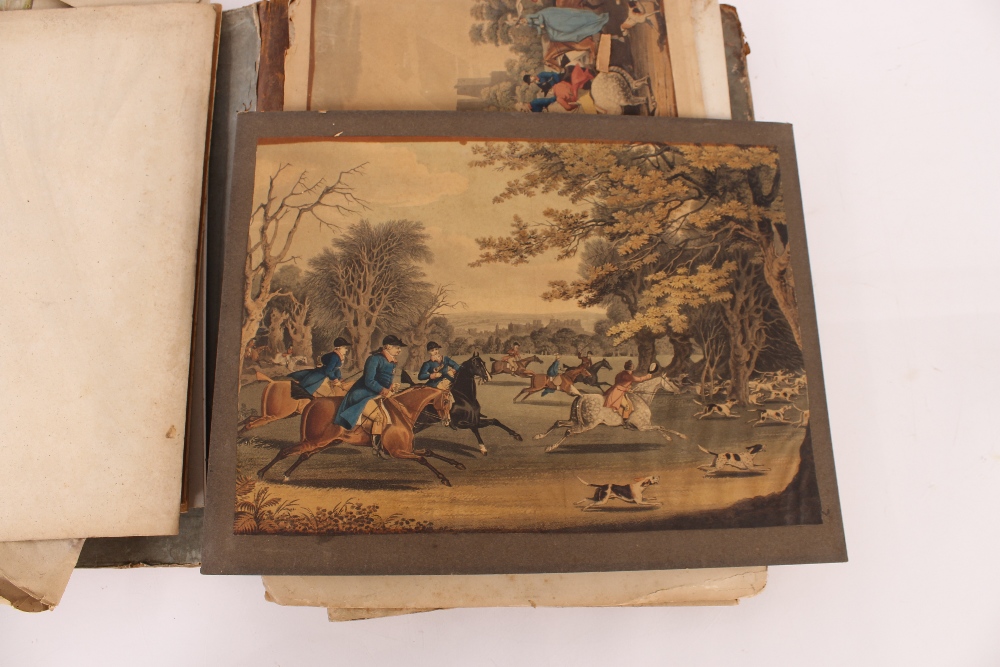 An interesting 19th Century folio containing small Norwich school oil on panel of a windmill; oil on - Image 17 of 80