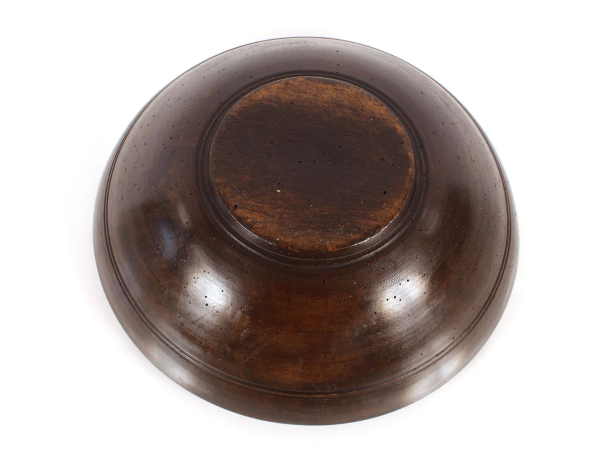 A 18th Century treen dairy bowl, 38.5cm dia. - Image 4 of 4