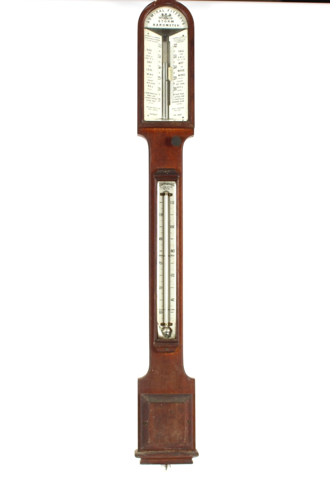 An Admiral Fitzroy's storm barometer by Negretti & Zambra, Instrument Makers to Her Majesty,