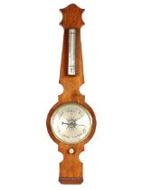 A 19th Century rosewood banjo barometer / thermometer, 99cm