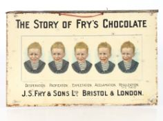 "The Story of Fry's Chocolate", card advertising sign