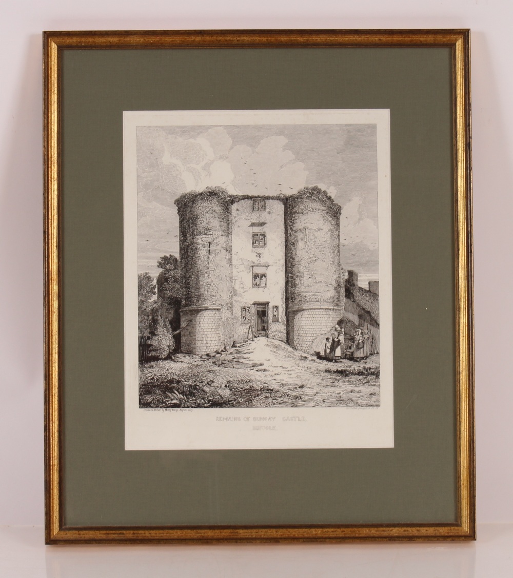 Henry Davy, three etchings depicting "The North West View of St. Mary's Church, Bungay"; "The - Image 4 of 6