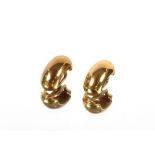 A pair of 9ct gold clip-on ear-rings, 2.9gms