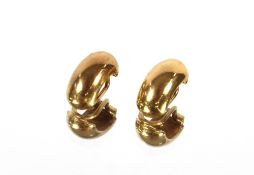 A pair of 9ct gold clip-on ear-rings, 2.9gms