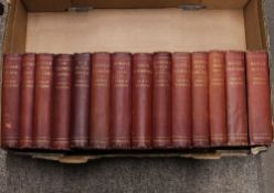 A run of Dickens, Published Chapman & Hall, fourteen volumes