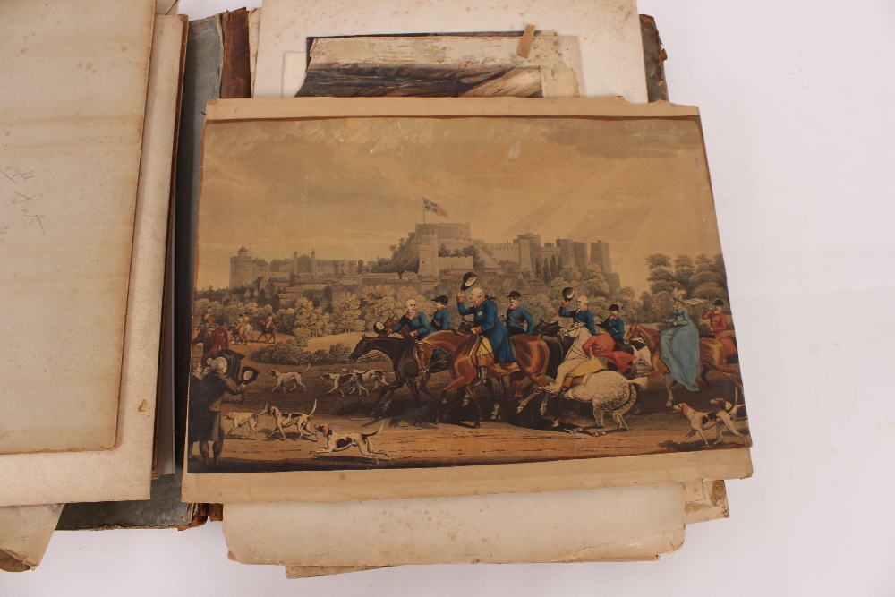 An interesting 19th Century folio containing small Norwich school oil on panel of a windmill; oil on - Image 18 of 80