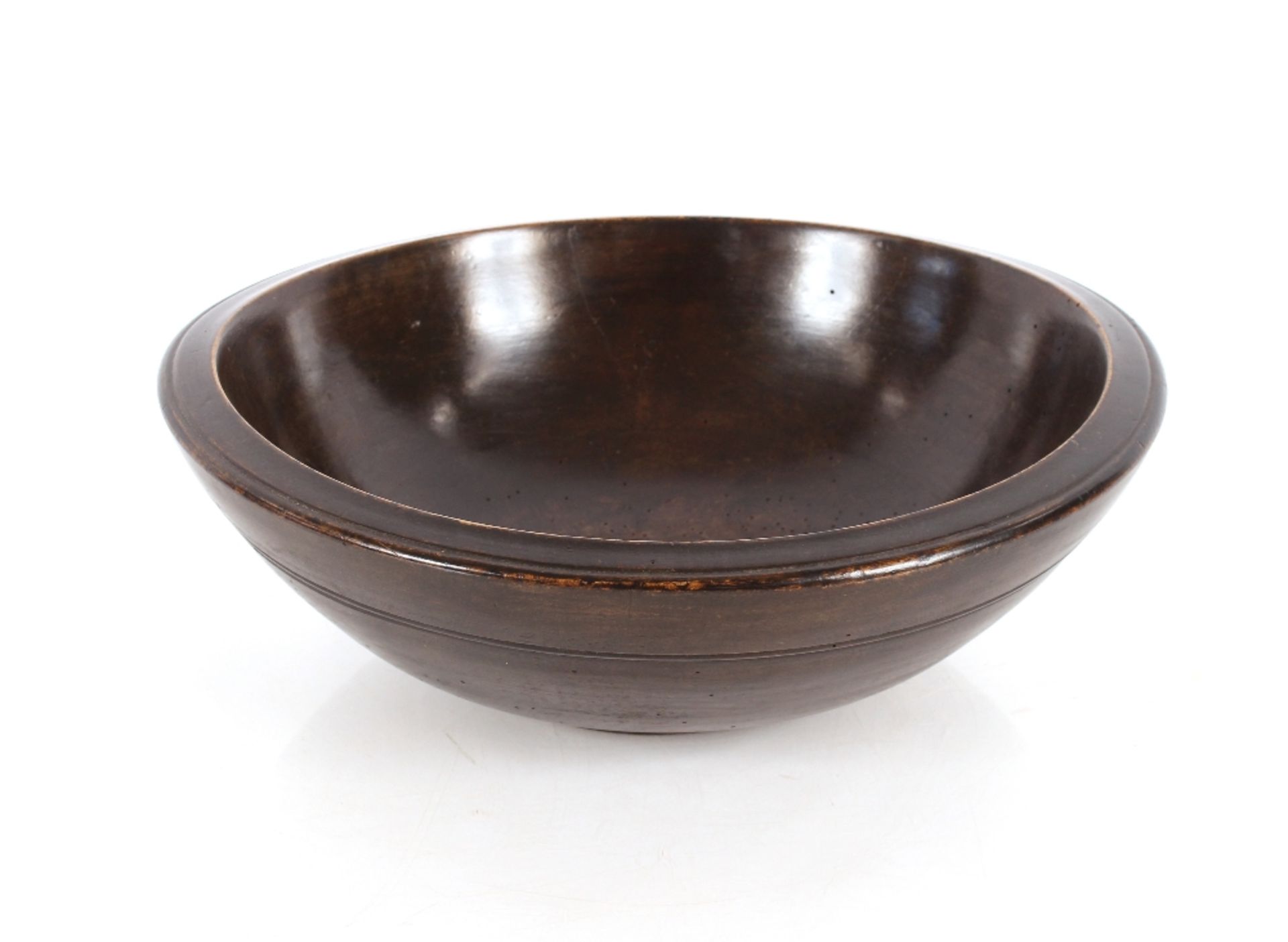 A 18th Century treen dairy bowl, 38.5cm dia.