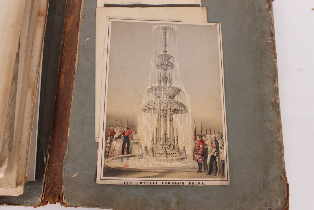 An interesting 19th Century folio containing small Norwich school oil on panel of a windmill; oil on - Image 75 of 80