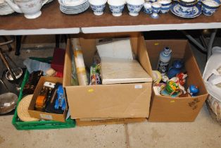 Two boxes of various miscellaneous glass and china