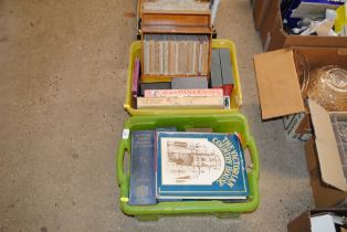 Two boxes of various books