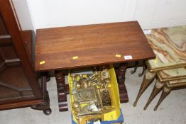 A small oak side table