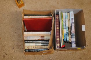 Two boxes of various art and other books