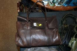 A ladies brown leather Mulberry handbag