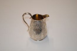 A silver jug, approx. 6oz (238gms)