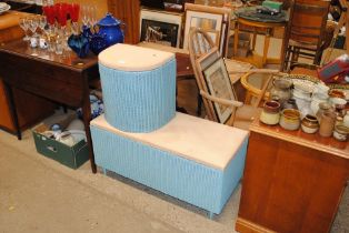 A Lusty Loom blanket box and linen basket