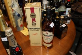 A bottle 1976 Knockando pure single malt Scotch wh