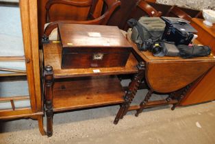 A 19th Century mahogany two tier side table