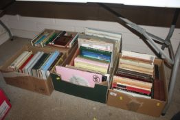 Four various boxes of books on collecting