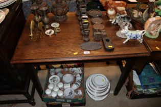 A 20th Century oak side table