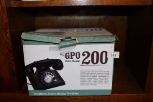 A GPO retro classic rotary dialling telephone