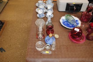 A collection of scent bottles etc.