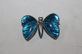 A vintage Thomas Mott style butterfly wing brooch