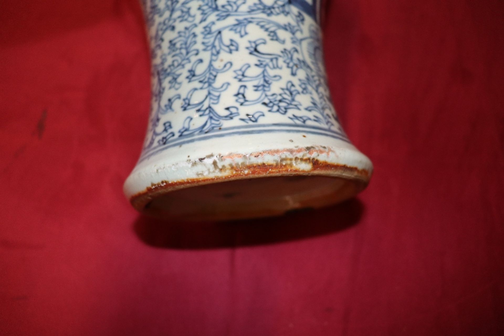 A Chinese blue and white Yeng Yeng vase, having fo - Image 15 of 23