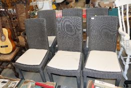A set of six Neptune loom type dining chairs