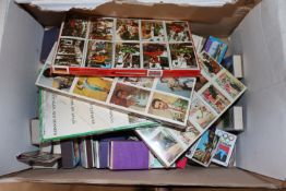 A collection of various old match boxes