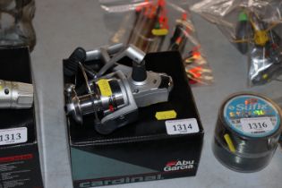 An Abu Garcia cardinal fishing reel