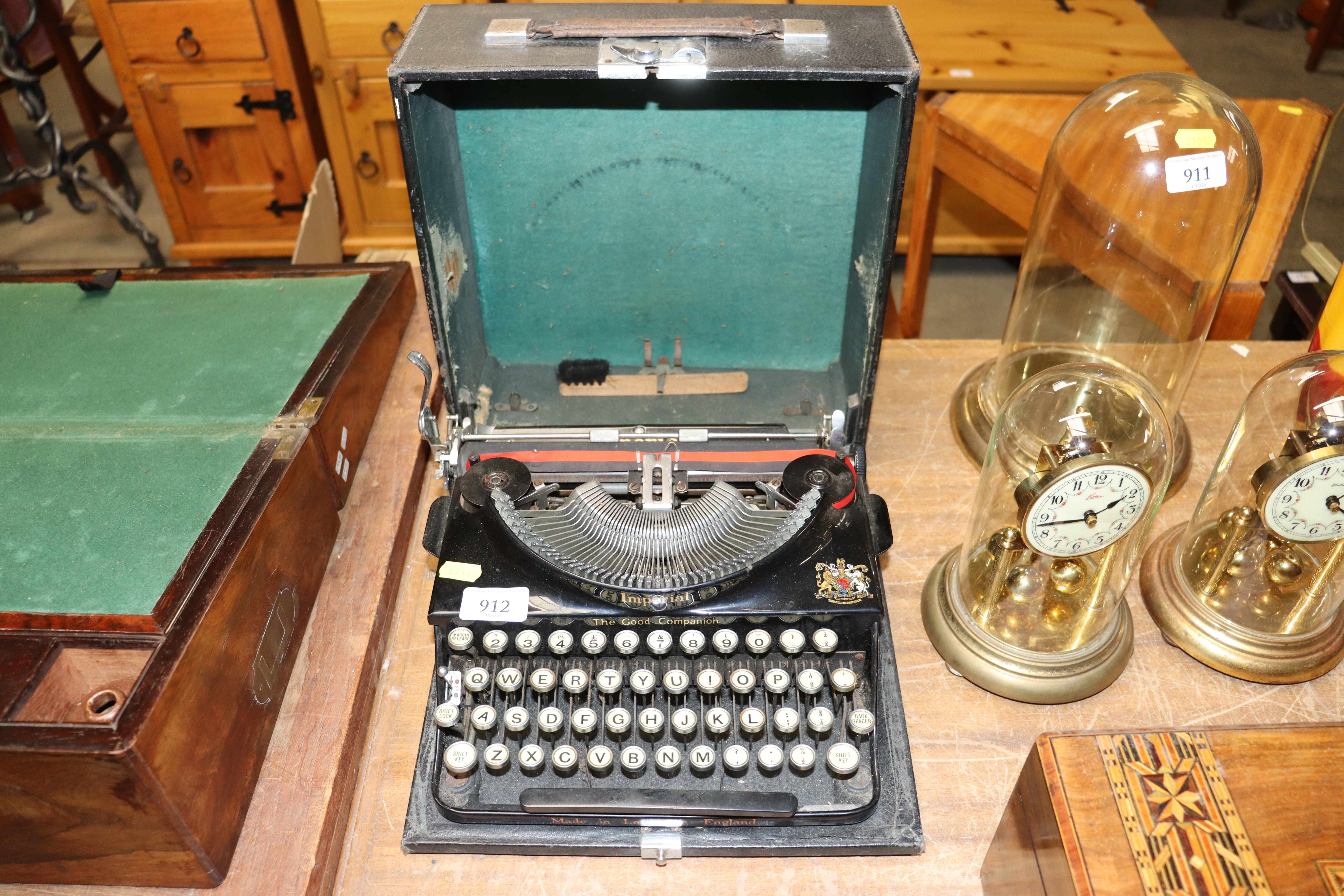 An Imperial vintage portable typewriter