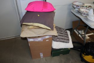 A quantity of various cushions etc