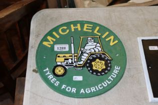 A reproduction Michelin Tyres advertising sign (19