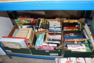 Three boxes of miscellaneous books