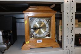 A quartz Westminster chime mantle clock