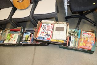 Four boxes of miscellaneous books