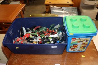A quantity of Lego and various toy figures