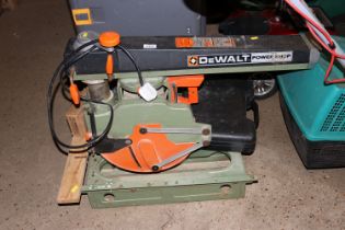 A Dewalt Powershop saw with attachments